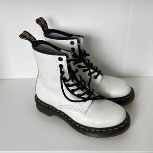Dr. Martens White Leather